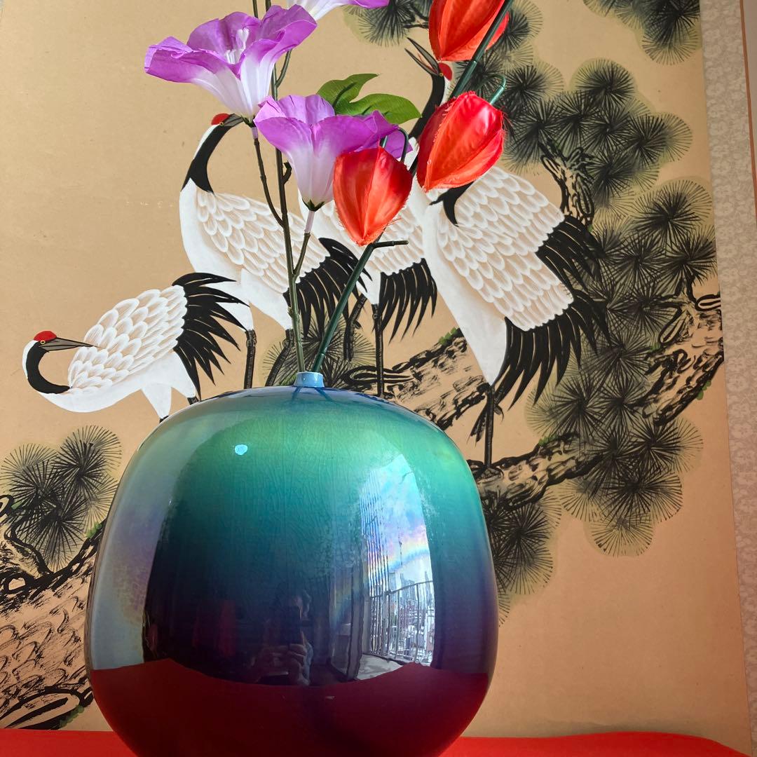 マ*ケ様 三代徳田八十吉.大壺.茶道具 茶室.花入れ