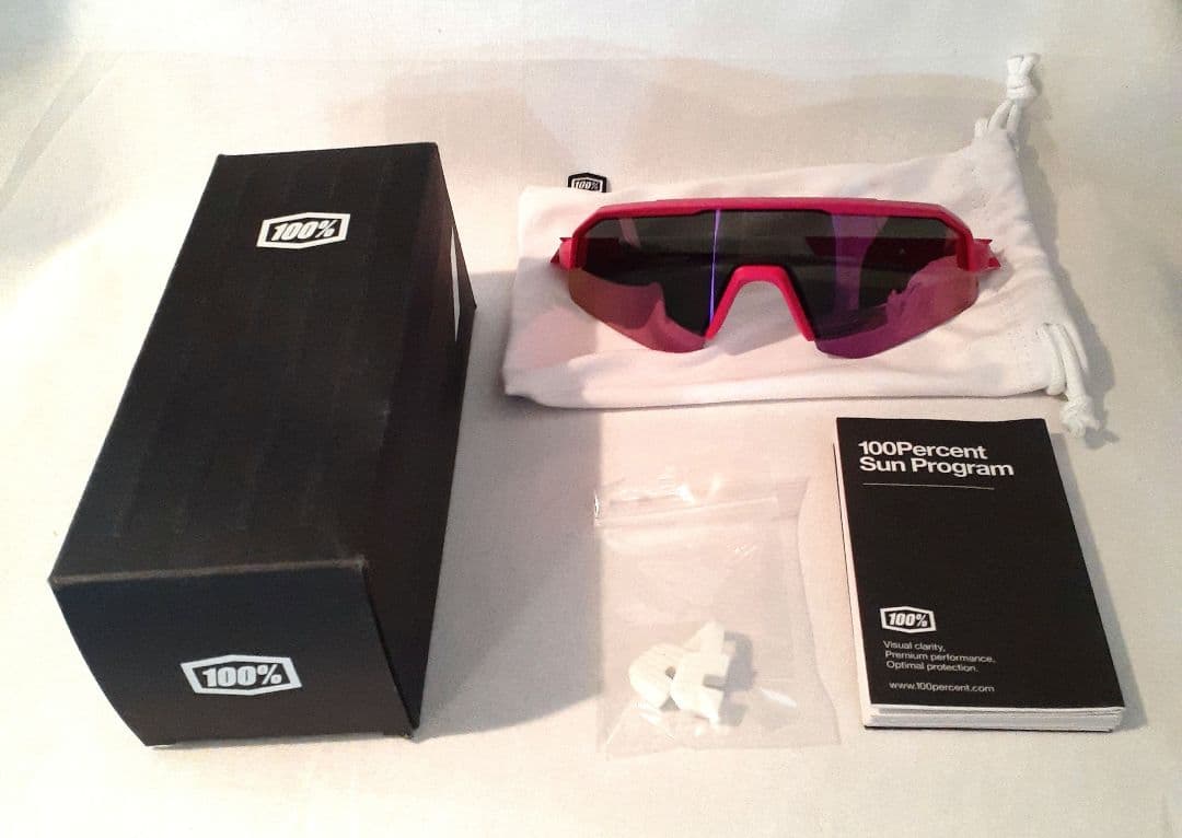 100% Slendale Youth ピンク ワンハンドレッド サングラス
