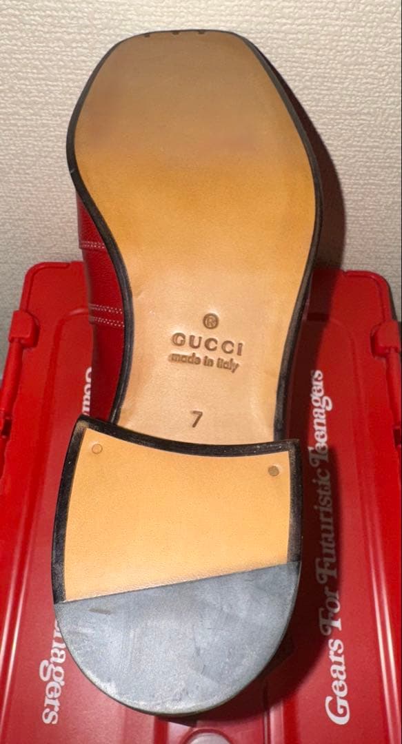 【ポールカージー】ミケーレ グッチ タイガーバックル ヒールブーツ