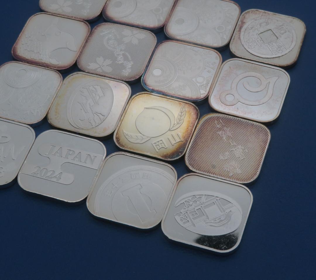 1055.純銀メダル銘純銀メダル17枚まとめ74.05g銀メダルミントだし造幣局