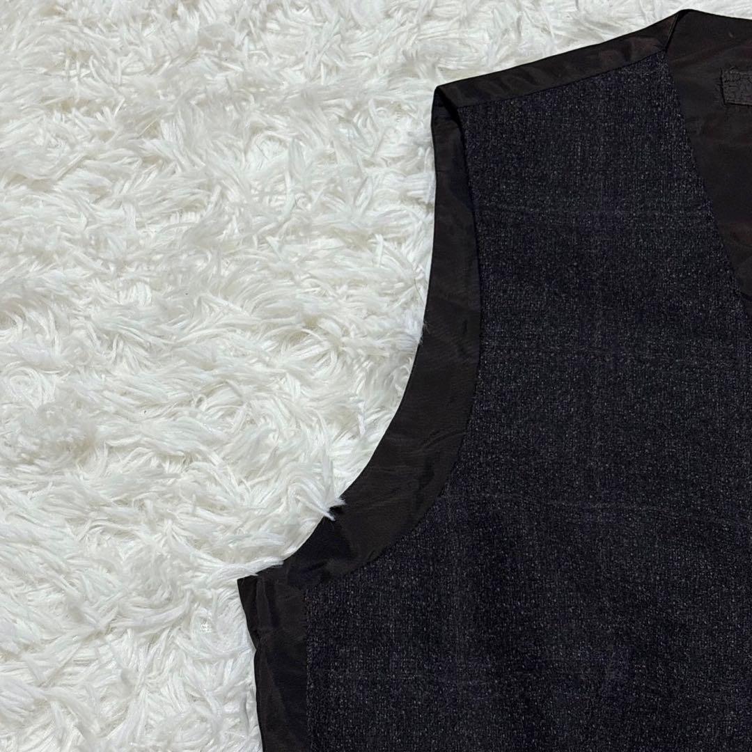 未使用 タリアトーレ ウール ベスト ジレ 44 グレー イタリア製 メンズ
