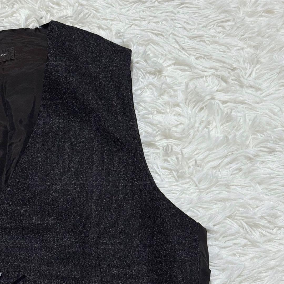 未使用 タリアトーレ ウール ベスト ジレ 44 グレー イタリア製 メンズ