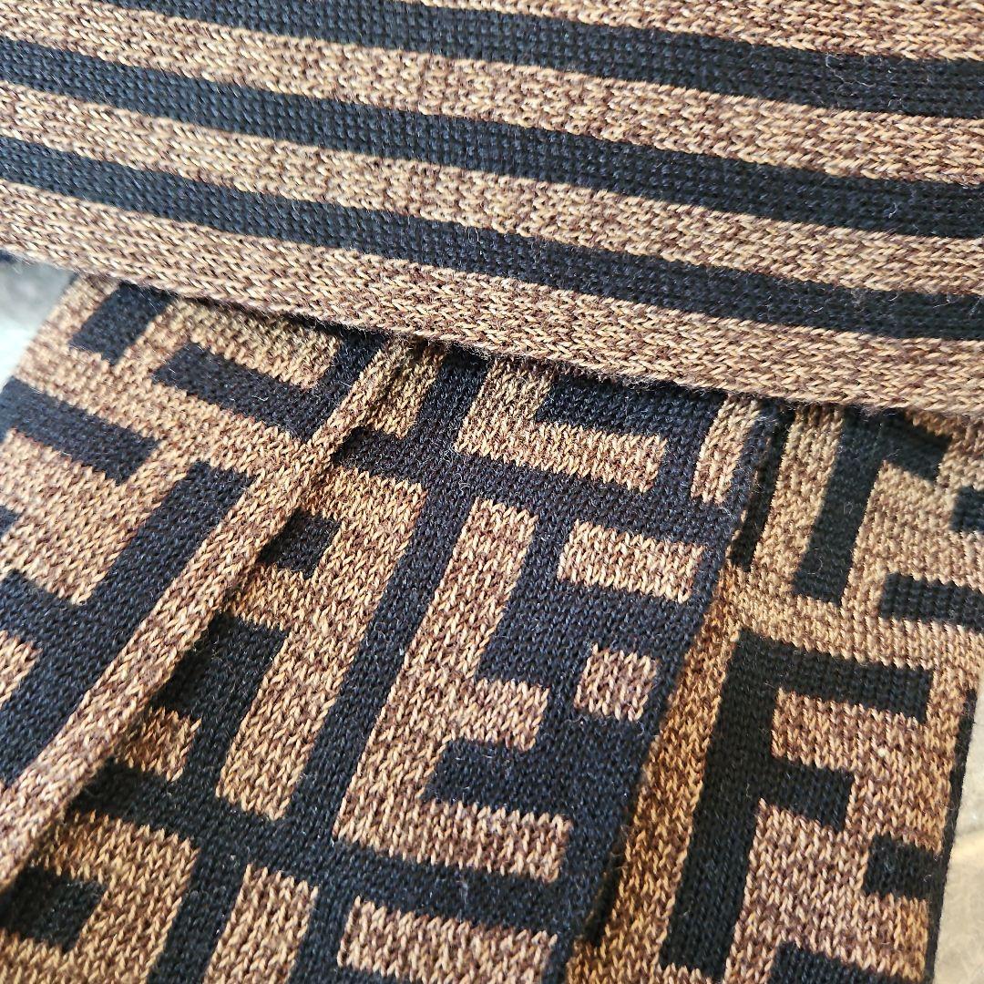 FENDI ストライプデザイン マフラー