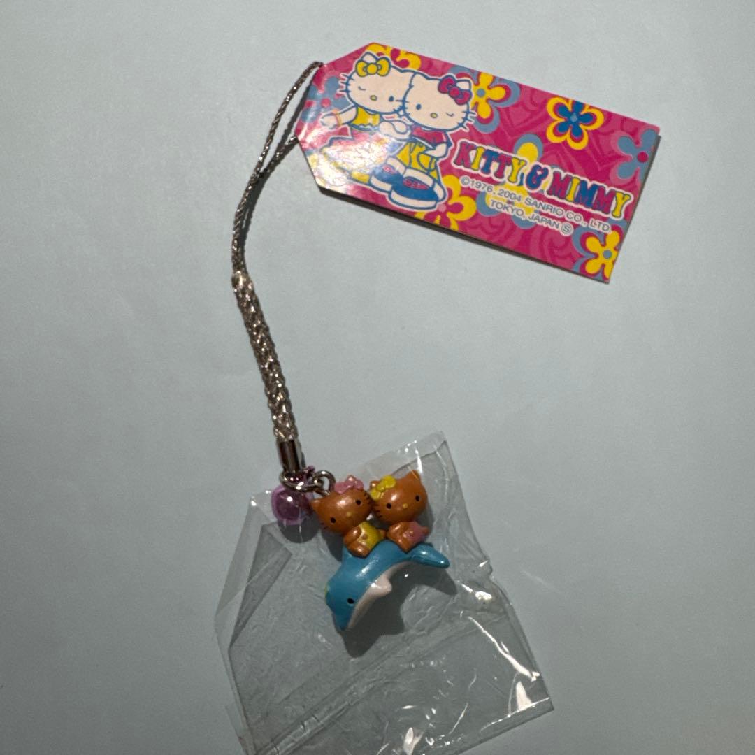 ハローキティ イルカ ストラップ　ガングロ　ギャル　ミミィ　Sanrio レア