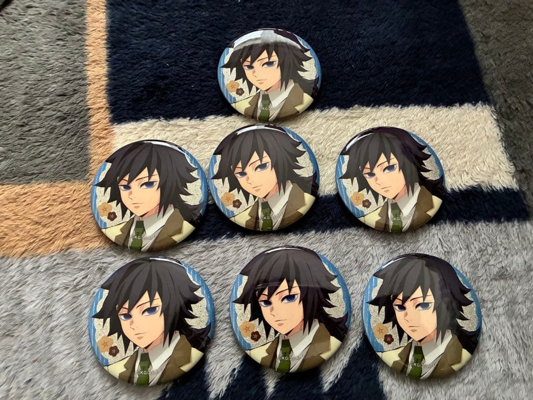 鬼滅の刃 冨岡義勇 缶バッジセット アクスタ