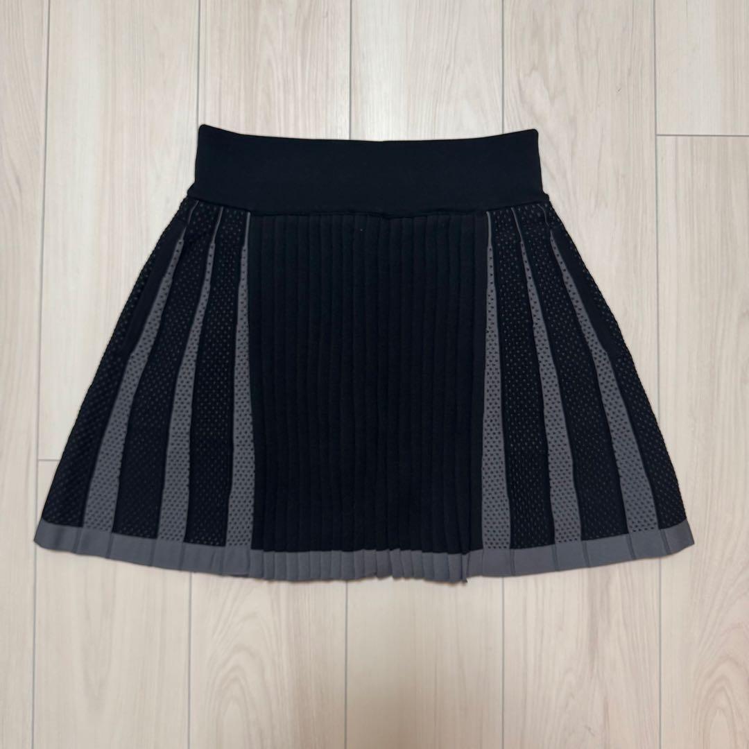 アディダス セットアップ プリーツスカート セーター 長袖 ニット 秋冬 可愛い