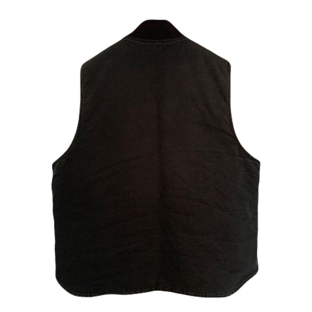 カーハート　ダックベスト　Y2Kブラック フェード　メキシコ製