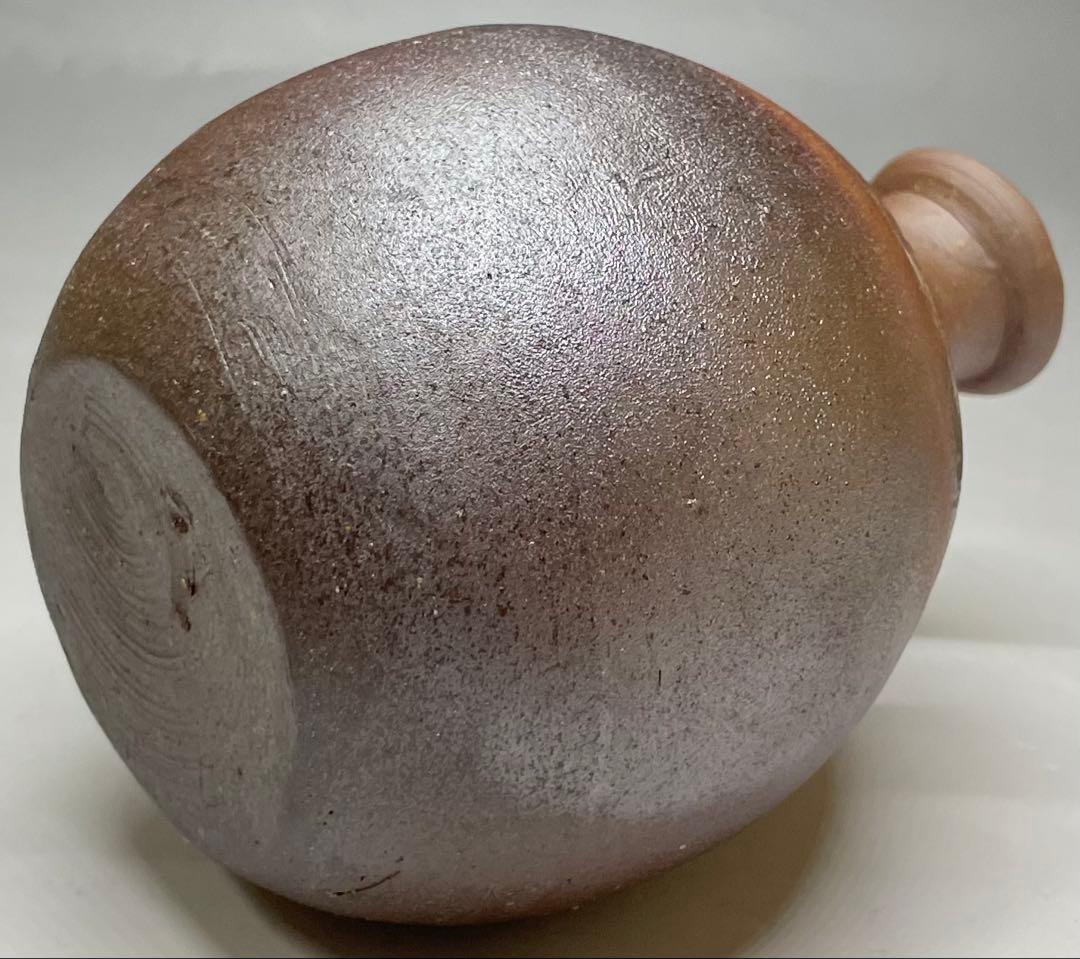 人間国宝　藤原雄　備前徳利　備前焼　共箱　共布　栞　S119