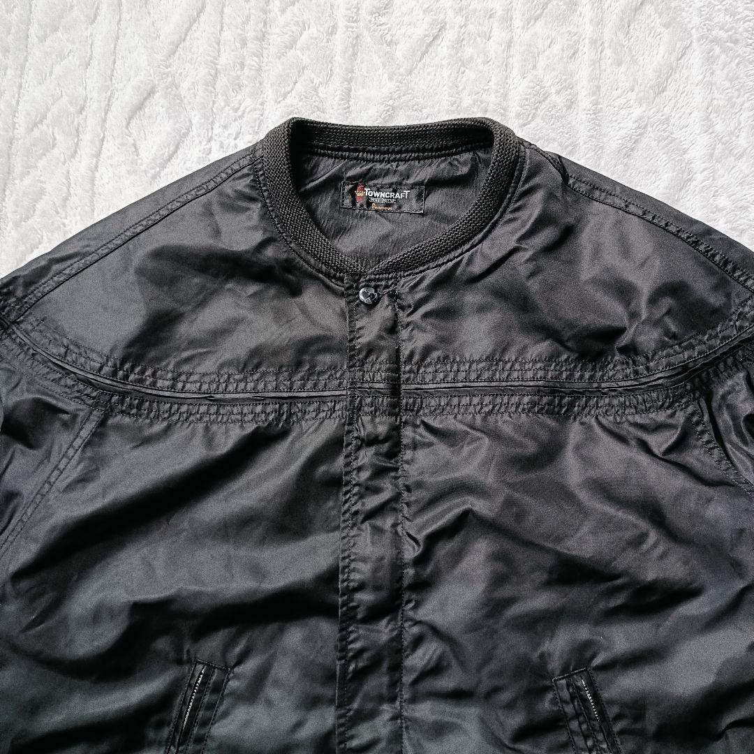 TOWNCRAFT ダービージャケット　カップショルダー ナイロン レーヨン M