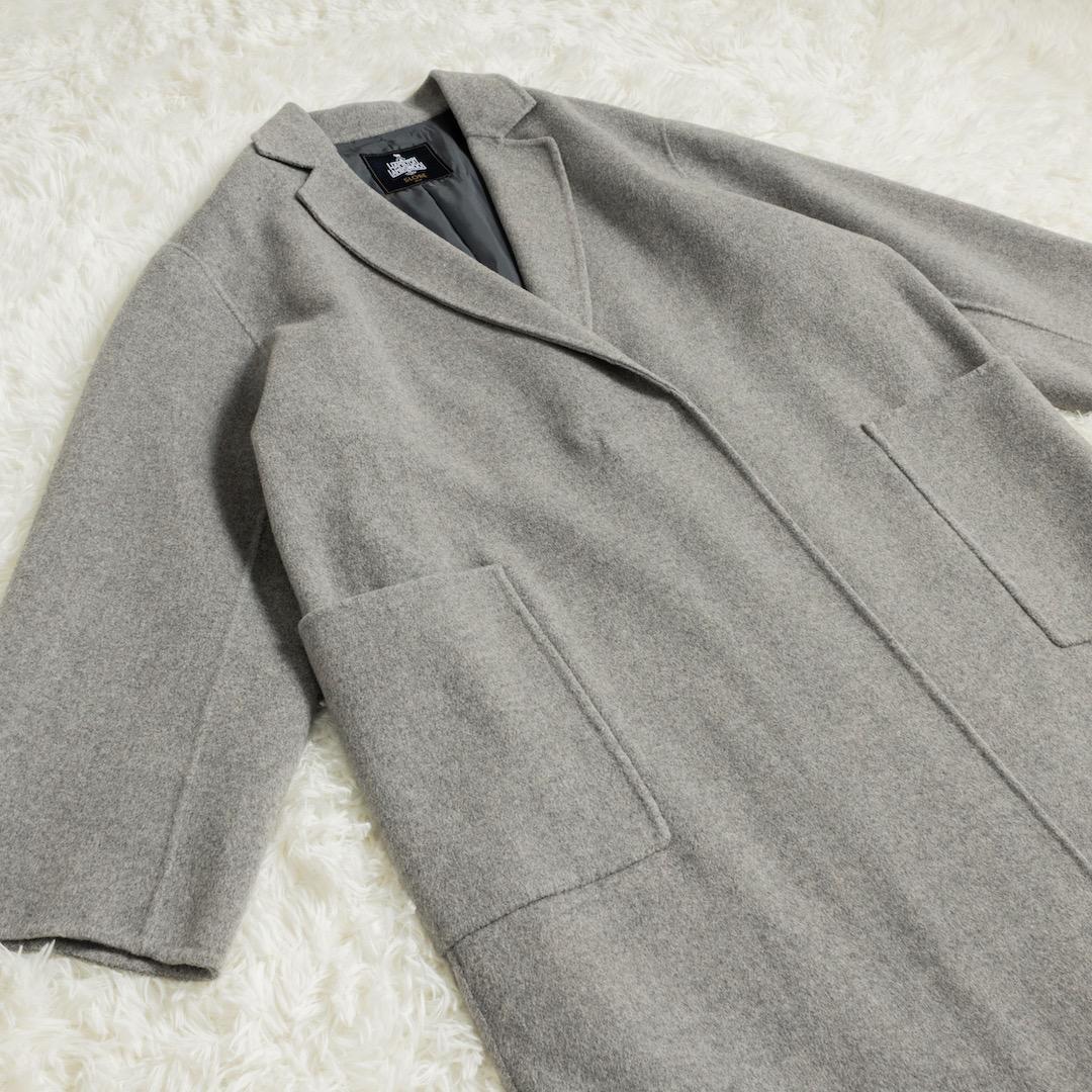 美品 SLOBE IENA HAMILTONダブルフェイスロングチェスターコート