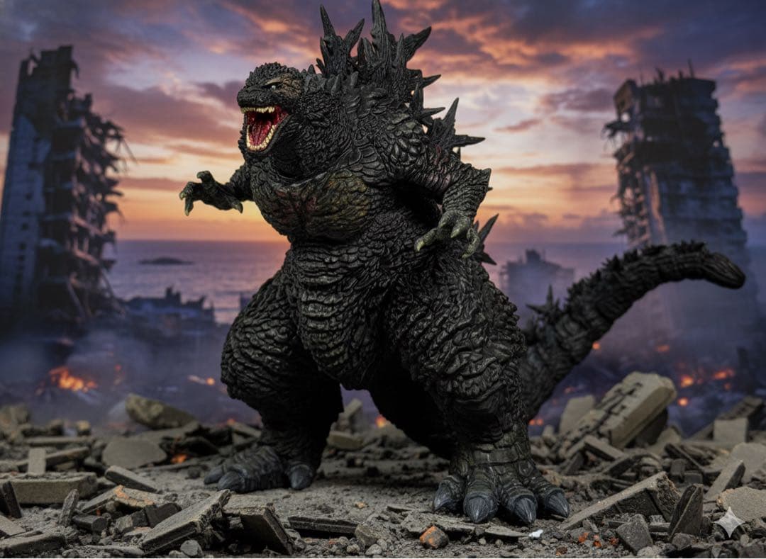 で*ー様 PLAfig. PF-01 ゴジラ(2023) 塗装済み完成品