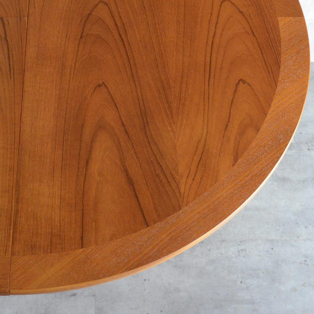 Nathan ヴィンテージ エクステンション コンパクト ラウンドテーブル 伸縮