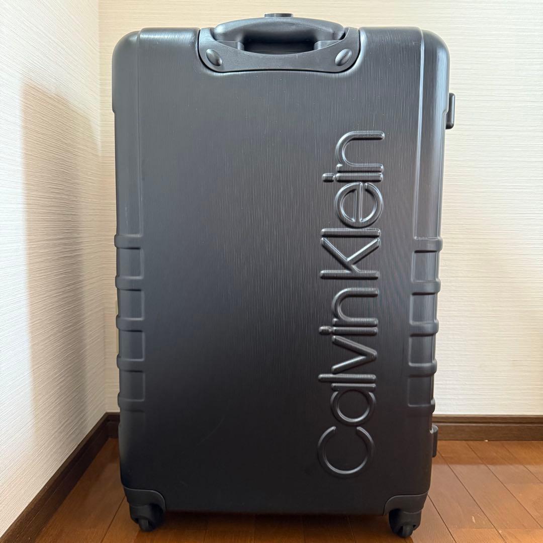 カルバンクライン スーツケース Lサイズ 軽量 大きめロゴ クールデザイン