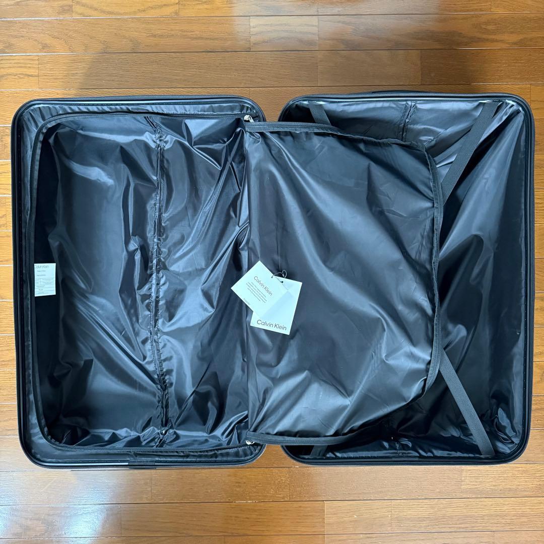 カルバンクライン スーツケース Lサイズ 軽量 大きめロゴ クールデザイン