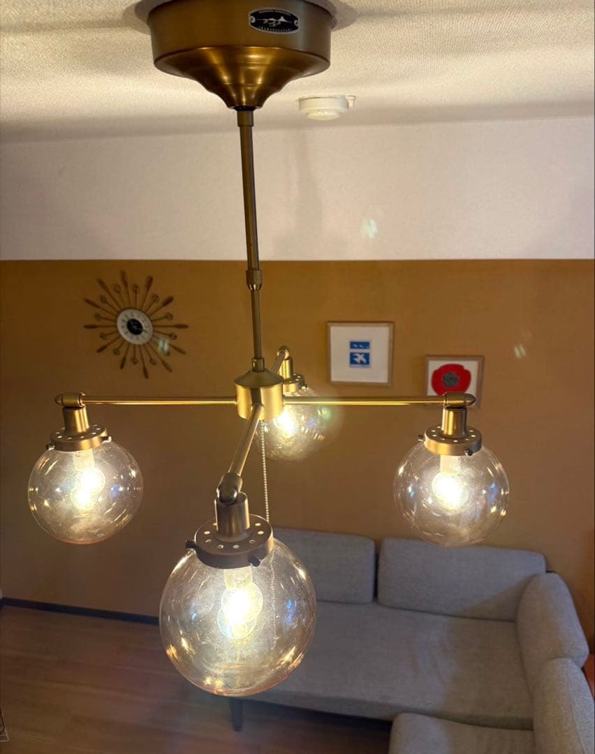 unico MOON CROSS LAMP エジソン電球