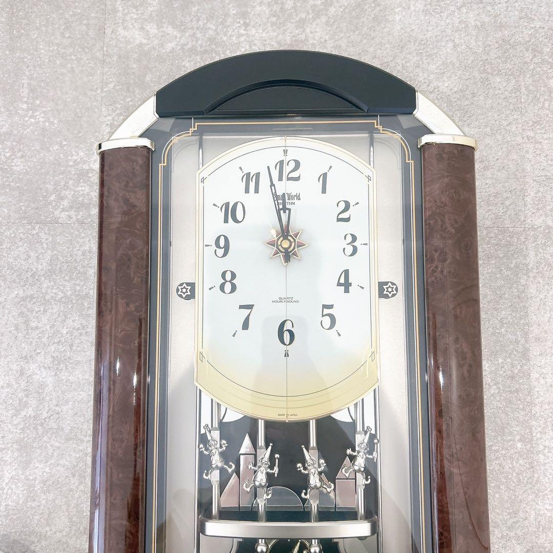 希少 スモールワールド 4MJ849 からくり時計 リズム