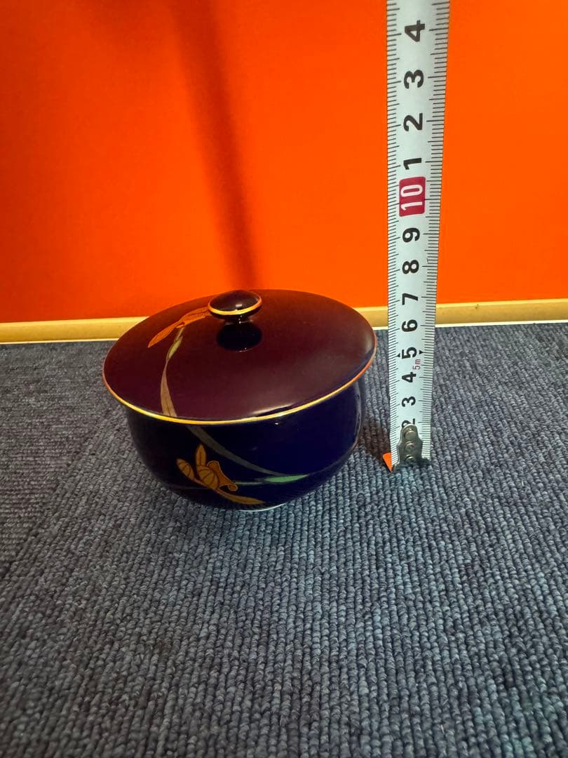 1958 香蘭社　金彩　湯呑蓋付　5客