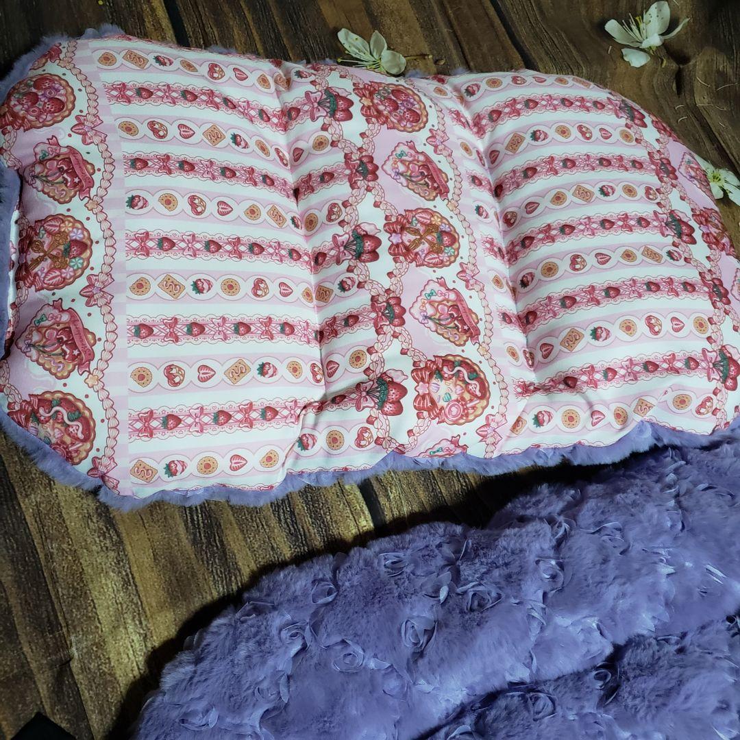 ペット用品　クロワッサン様　あごのせクッション　敷きクッション　ハンドメイド