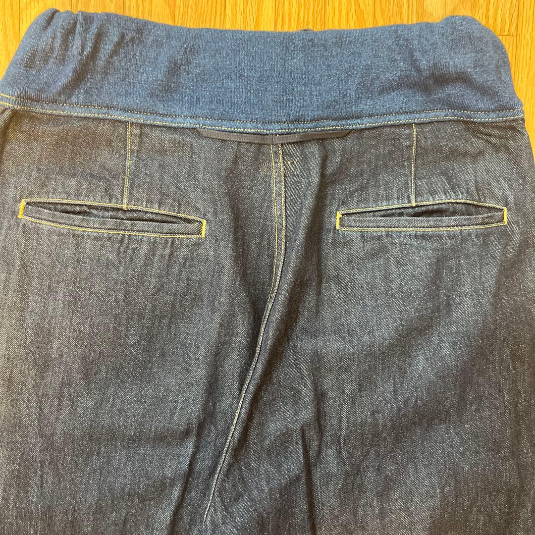 キャピタルKAPITAL ダークブルー サルエルパンツ ウエストゴム