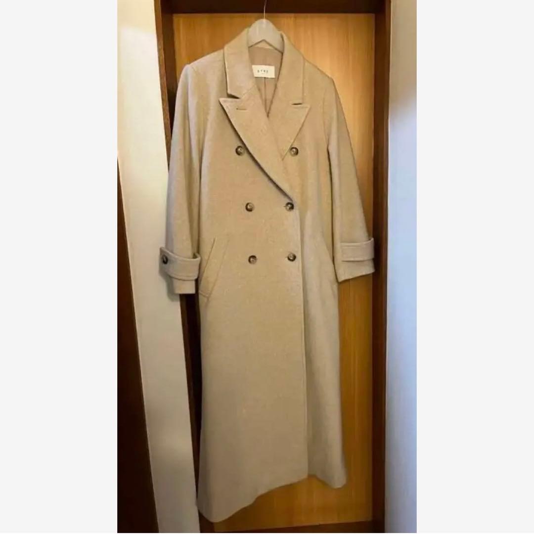 etre tokyo ウールコート サイドスリットロングチェスターコート