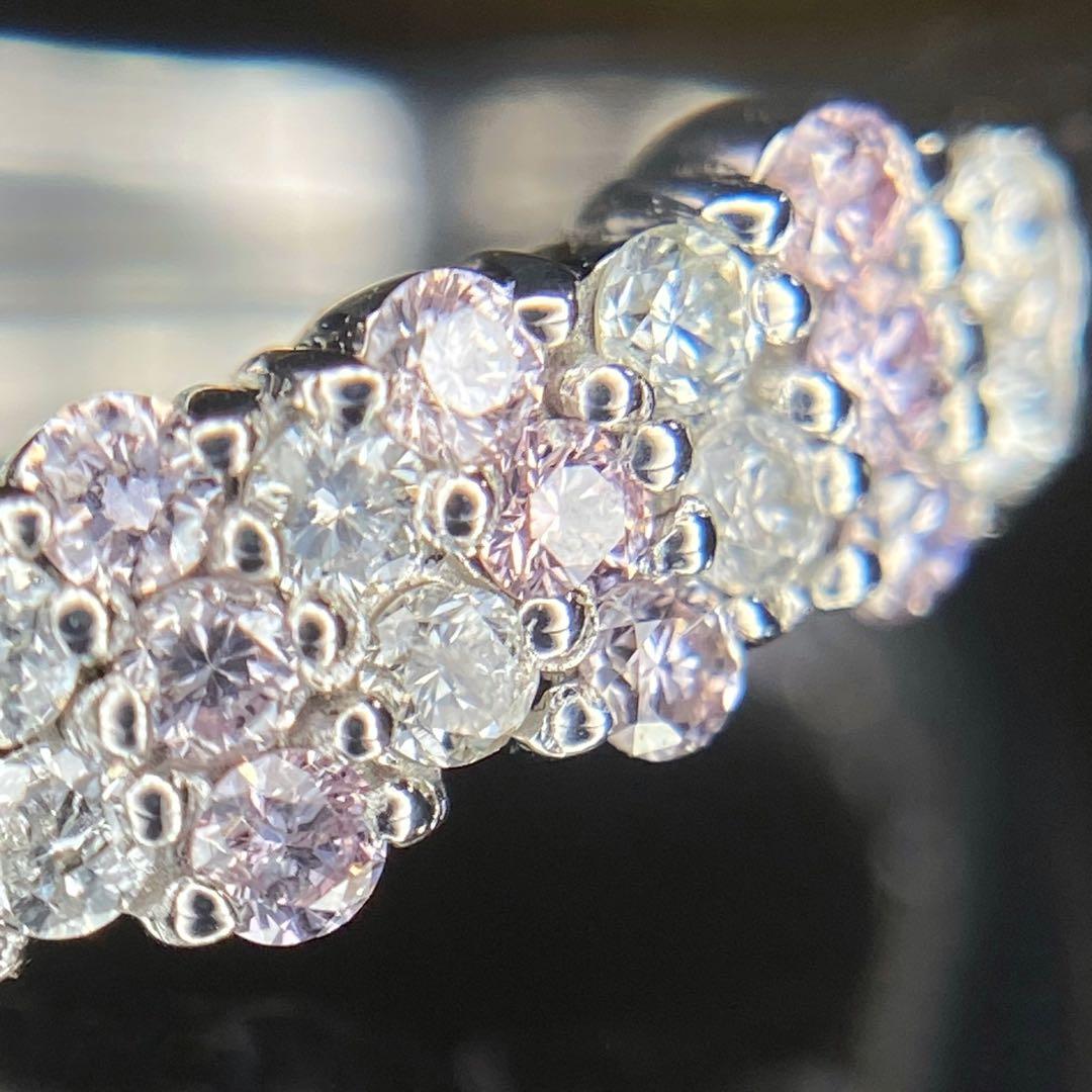 『専用です』天然無処理ピンクダイヤモンド カラーレススタッカブル 計0.50ct