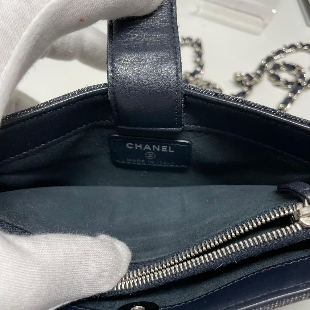 CHANEL ドーヴィル　ポシェット　デニムショルダーバッグ