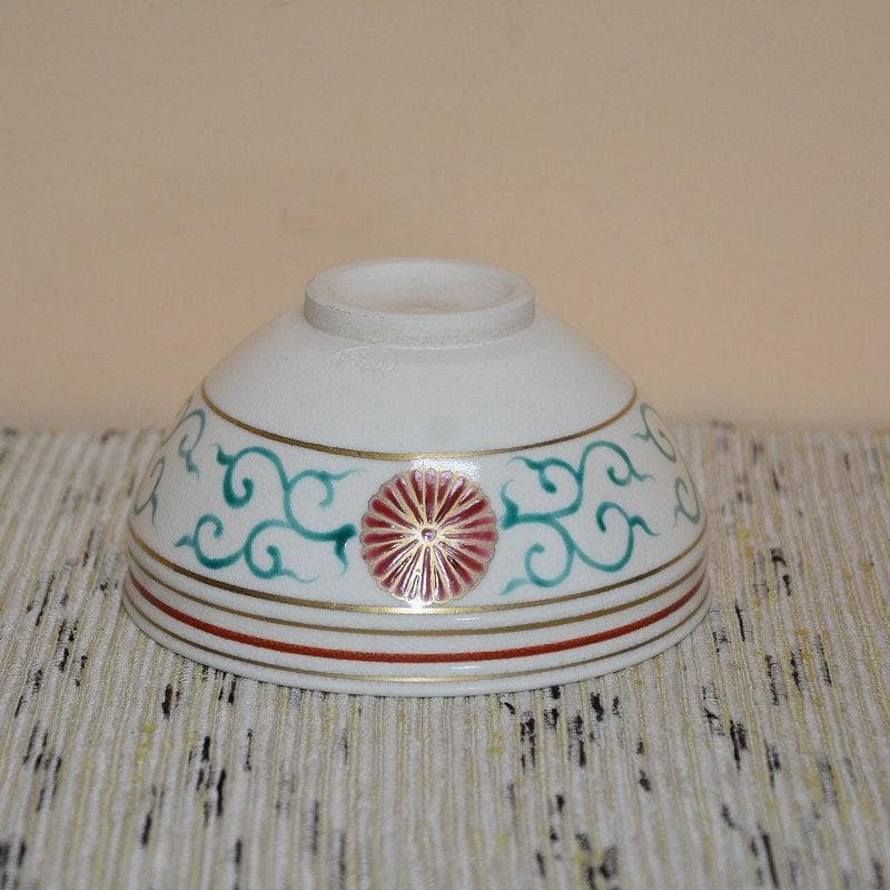 茶道具　数茶碗　菊唐草天目型茶碗　10客　田中香泉　中古品　送料込み