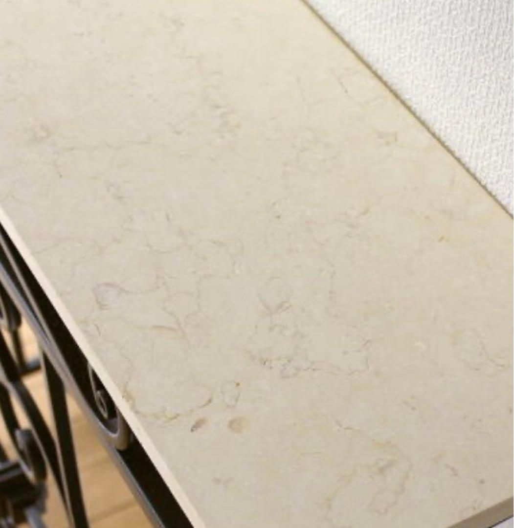 輸入家具アイアンコンソール　サイドテーブル　大理石