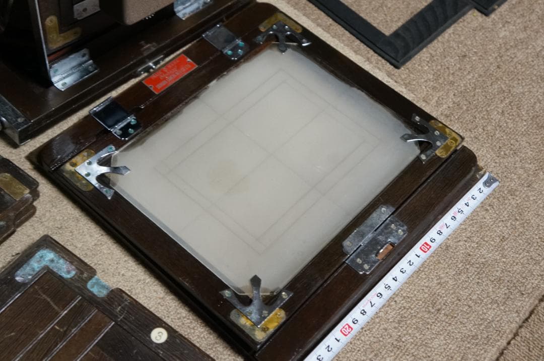 レトロ OKUHARA CAMERA オクハラカメラ 蛇腹 木製 大判　LPL