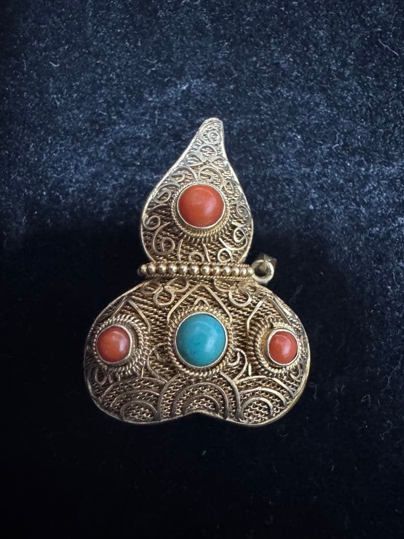 中国 七宝 銀細工 silver アクセサリー 天然石