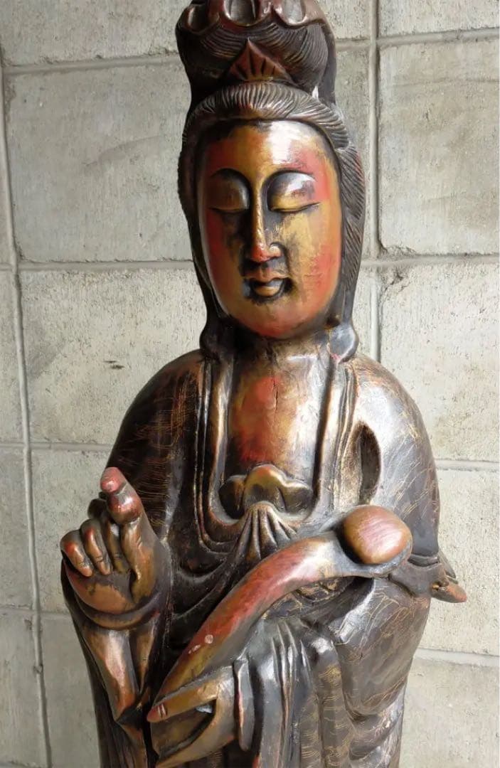 中国・観音菩薩立像・仏像・仏教美術・骨董