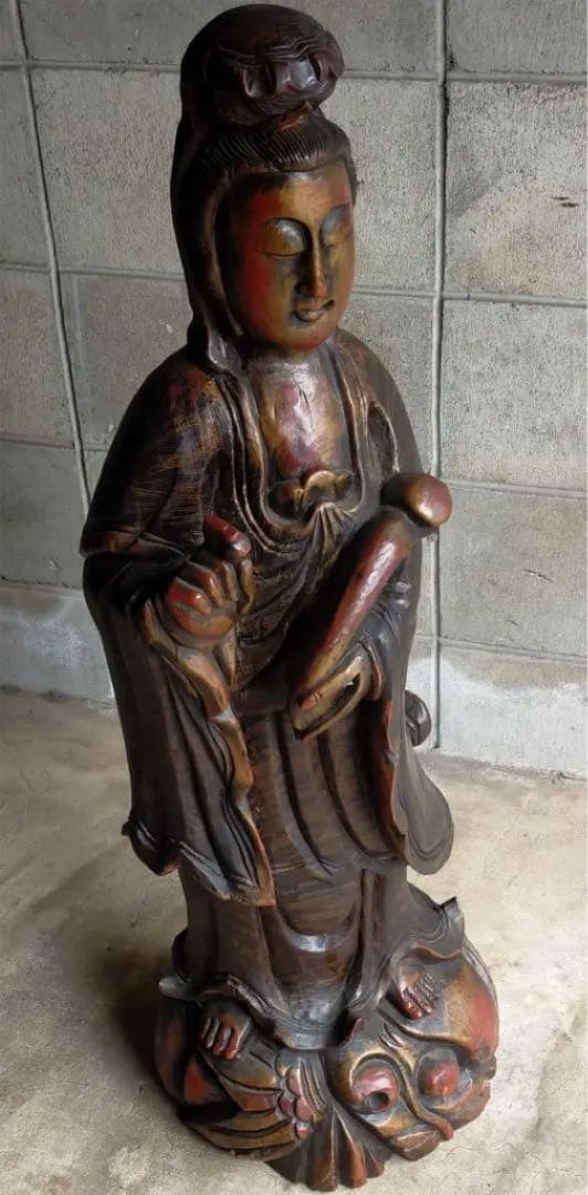 中国・観音菩薩立像・仏像・仏教美術・骨董