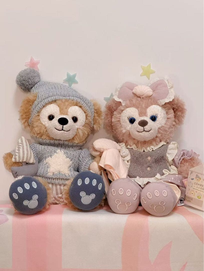 新作❗️お顔厳選　上海ディズニー　フレンズ　ダッフィー シェリーメイぬいぐるみSS