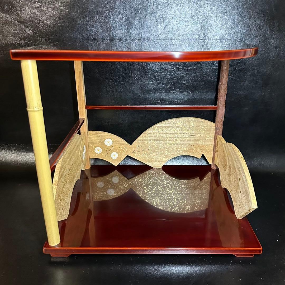 ★茶道具！鵬雲斎好写 寿扇棚！紙箱付！★