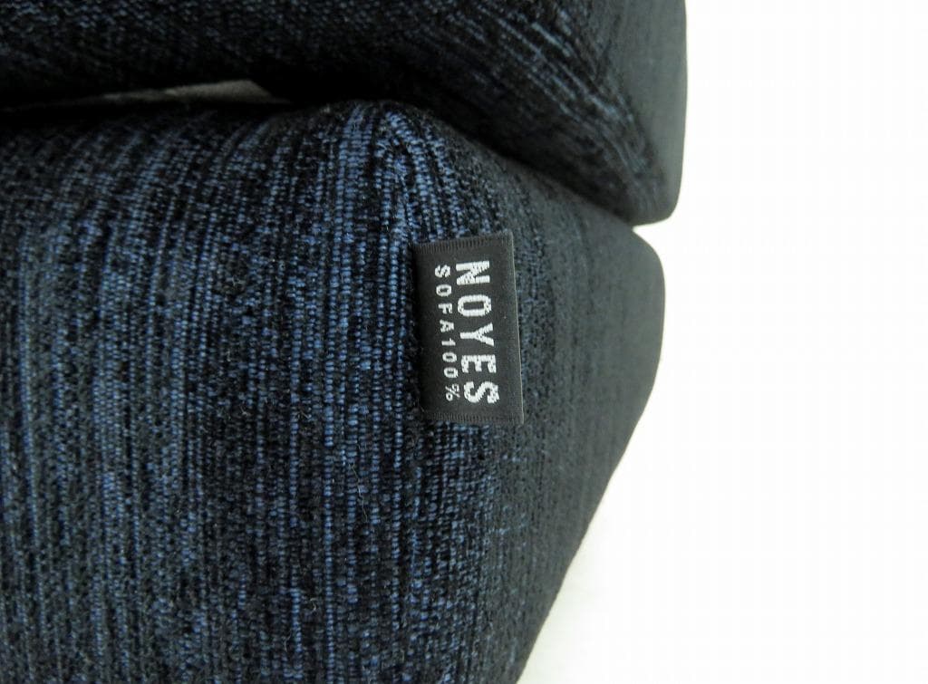 ★美品★ NOYES ノイエス オットマン スツール ファブリック ネイビー