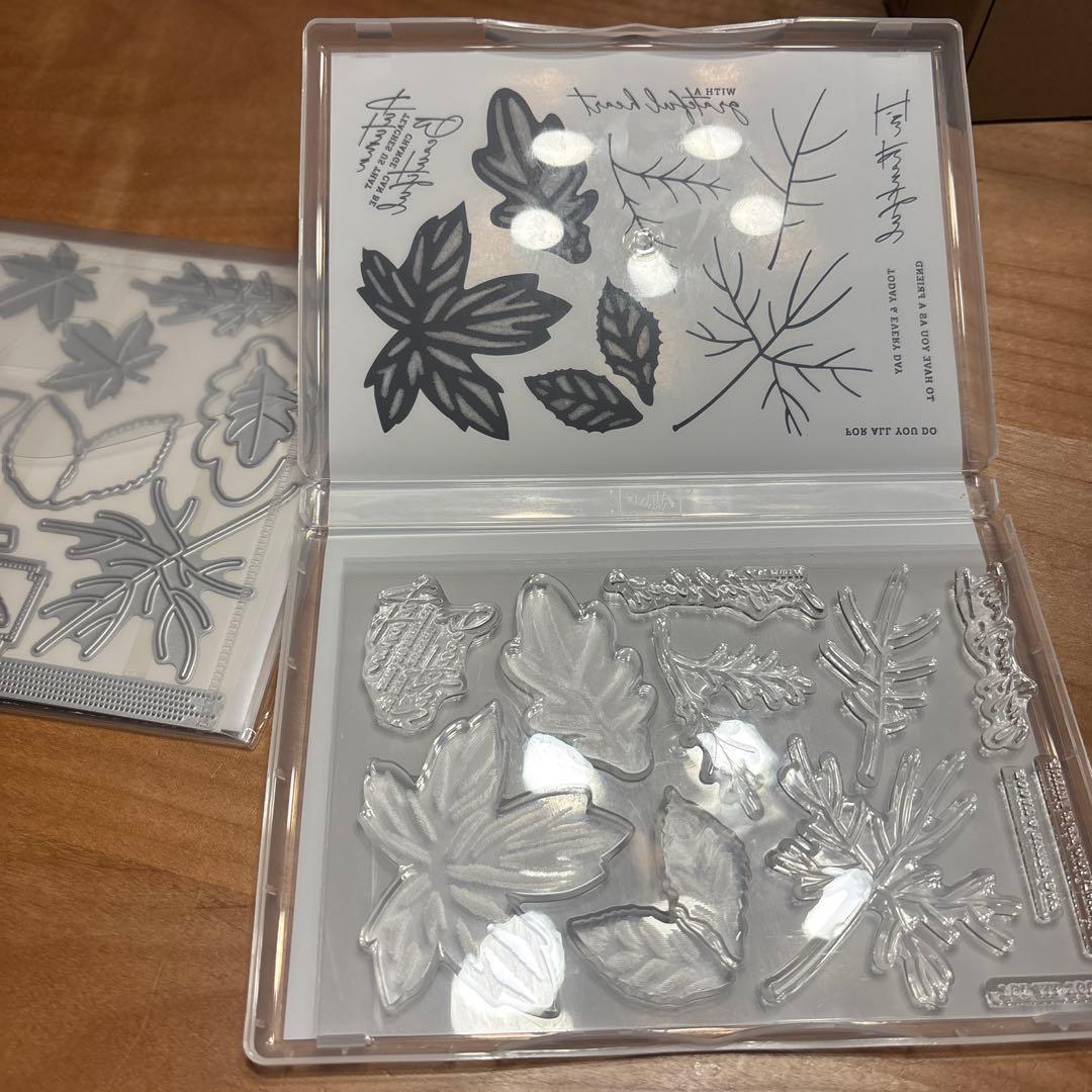 未使用　秋に向けて♡AUTUMN LEAVES スタンプセット　スタンピンアップ