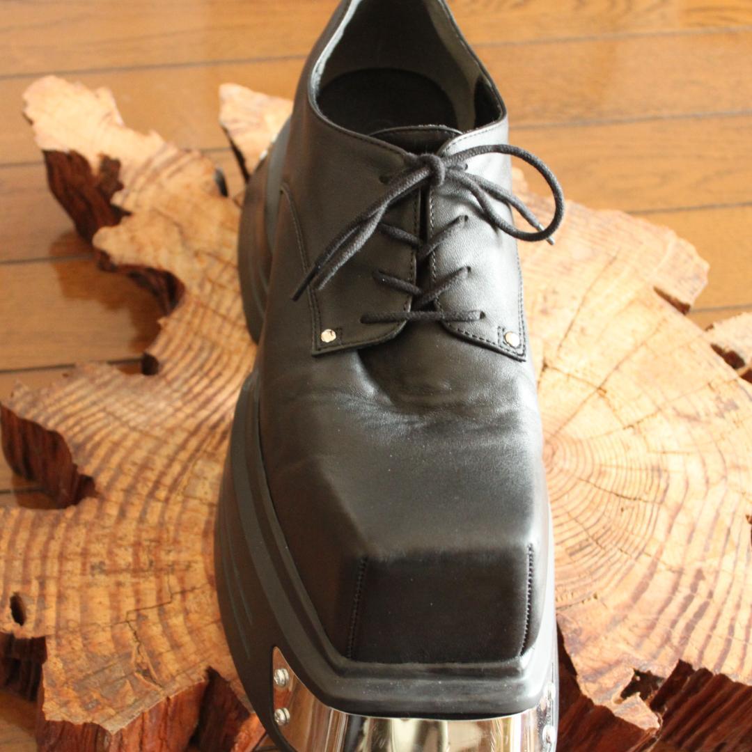 GRANCY メタルプレートレザー 44 ブーツ 革靴 新品訳あり グランシー