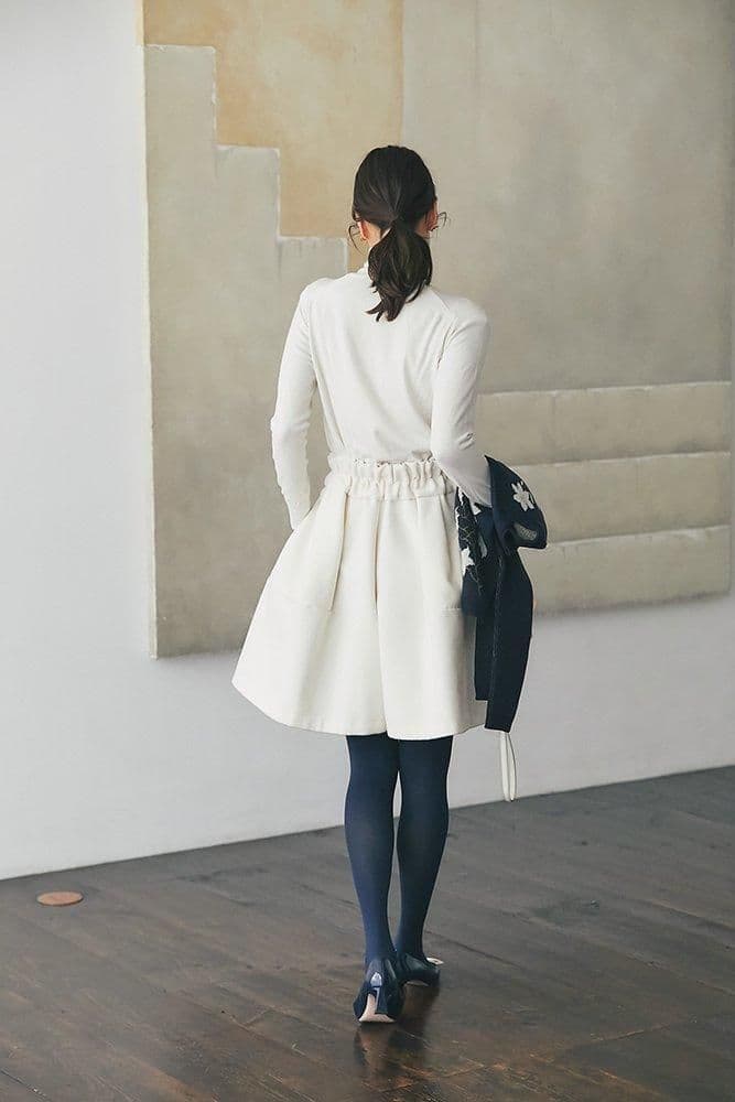 【最終値下げ】セブンテン　ハイウエストフレアキュロット　ホワイト　M