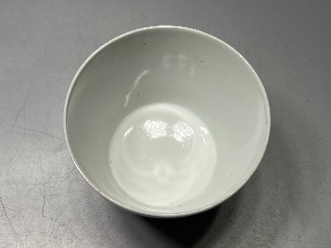 藍柿右衛門手　竹藤染付　そば猪口　古伊万里　大きめ