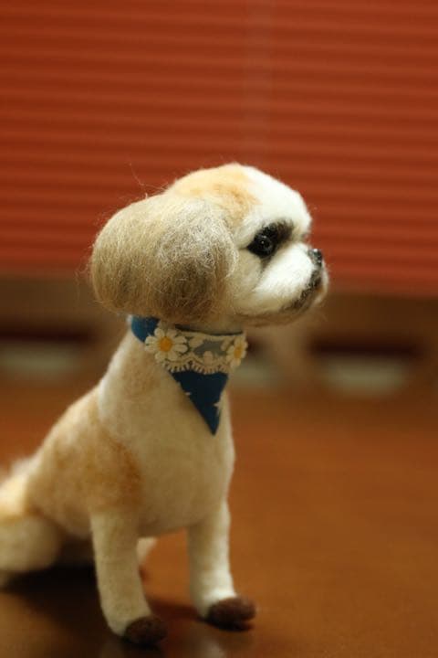 羊毛フェルト　シーズー