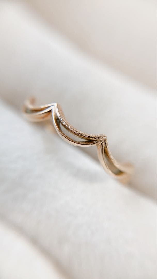 【NOJESS】K10 スカラップレースリング 13号