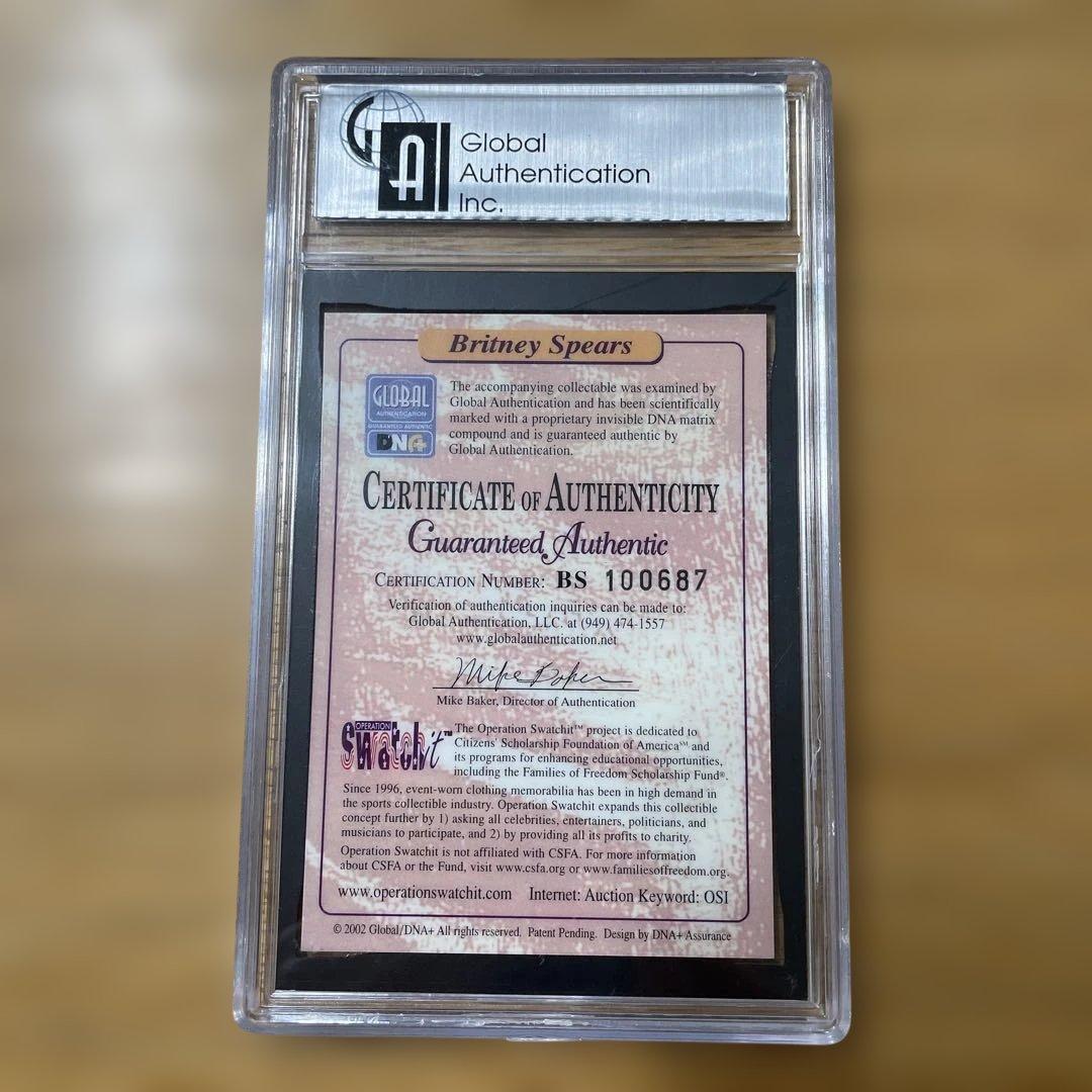 Britney Spears Authentic Clothing 衣装カード
