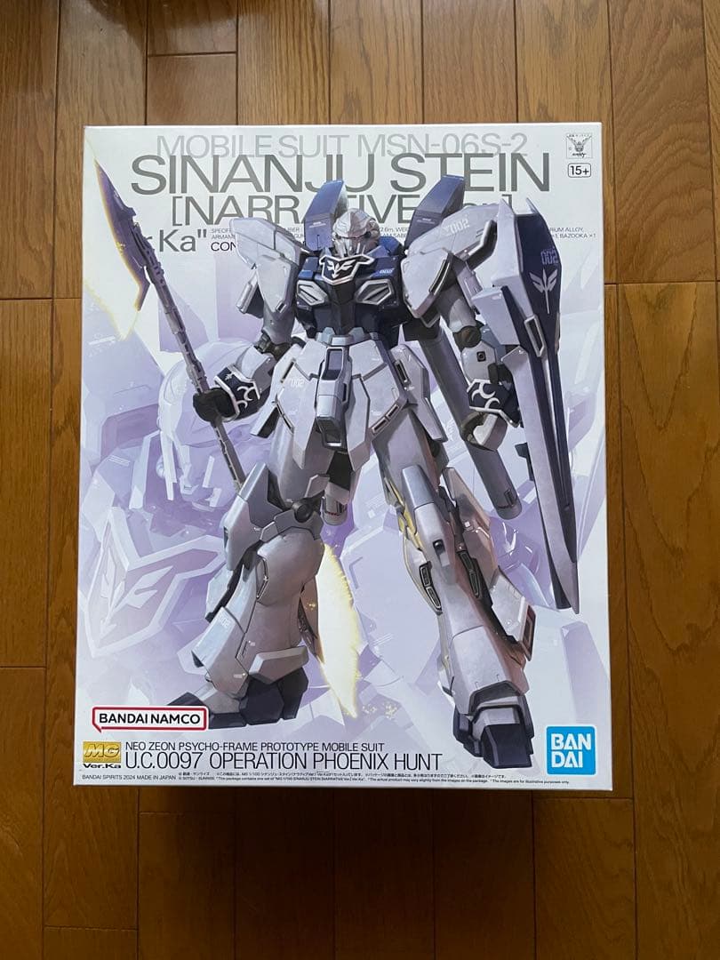 MG シナンジュスタインナラティブver.verKa+MGナラティブガンダム素組
