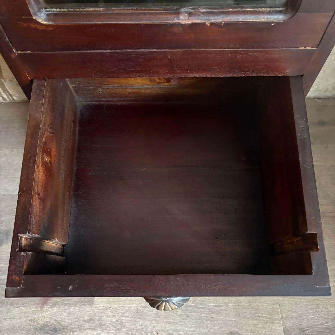 B-COMPANY シェル取手　3段キャビネット　チェスト　マホガニー