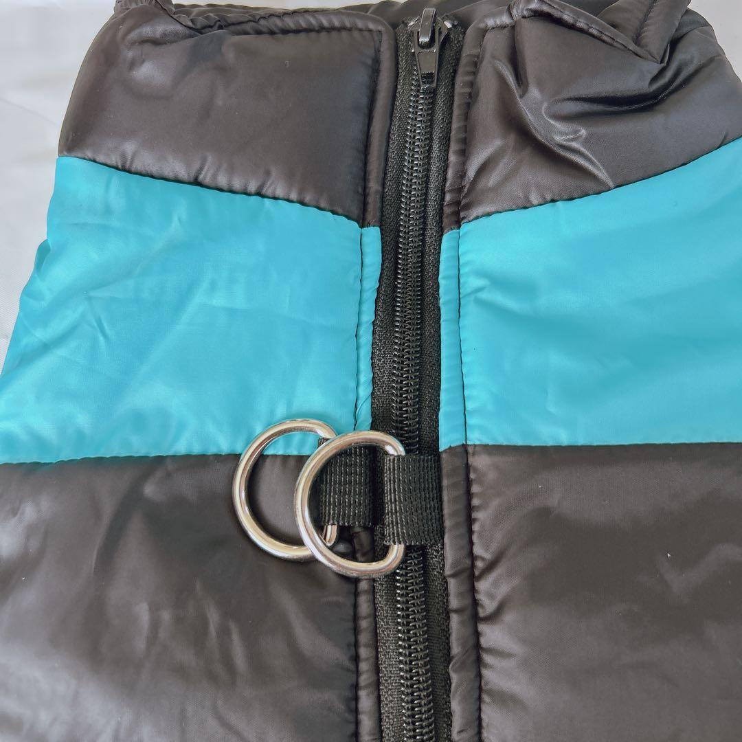 犬用 防寒 ダウンジャケット中型犬 リード取付可能 冬用ペット服