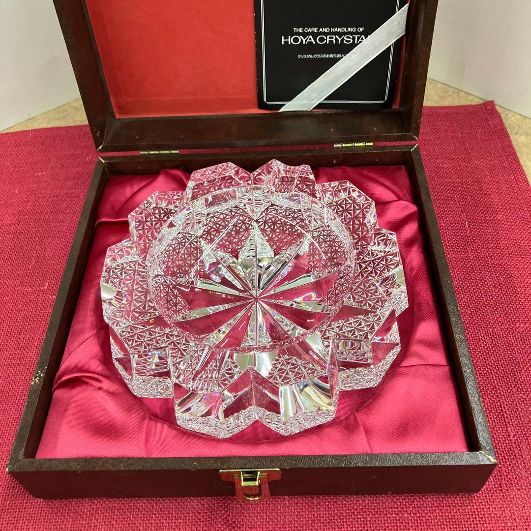 HOYAクリスタルカット灰皿