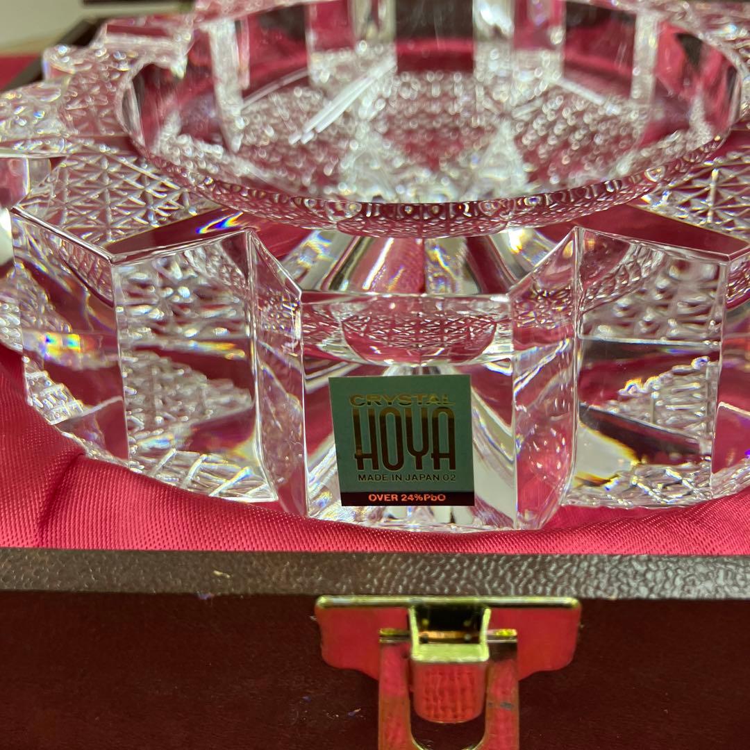 HOYAクリスタルカット灰皿