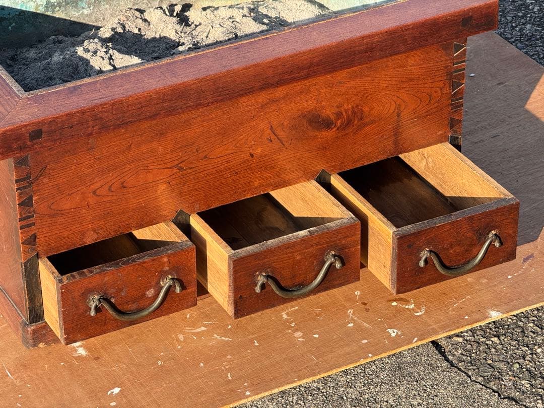 関西長火鉢　引き出し付き