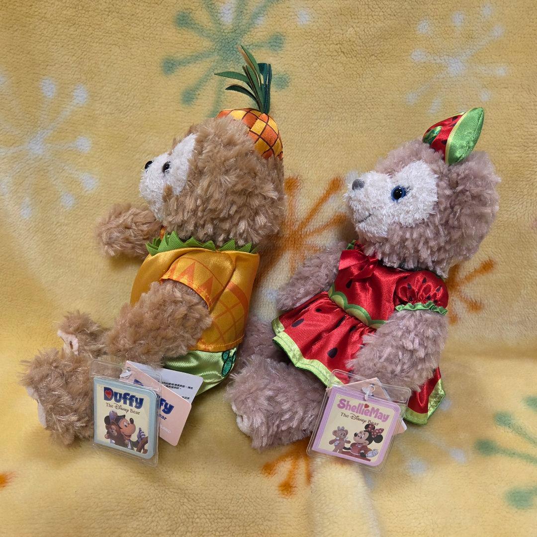 香港ディズニーランド　　ダッフィー　シェリーメイ　フルーツサマー　ぬいぐるみ
