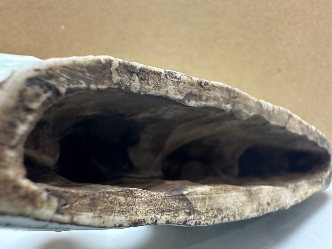 中国美術 文房具 青白磁 筆架 木彫龍 硯 二件